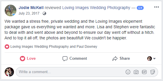 Elopement Testimonial