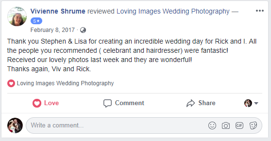 Elopement Package Testimonial